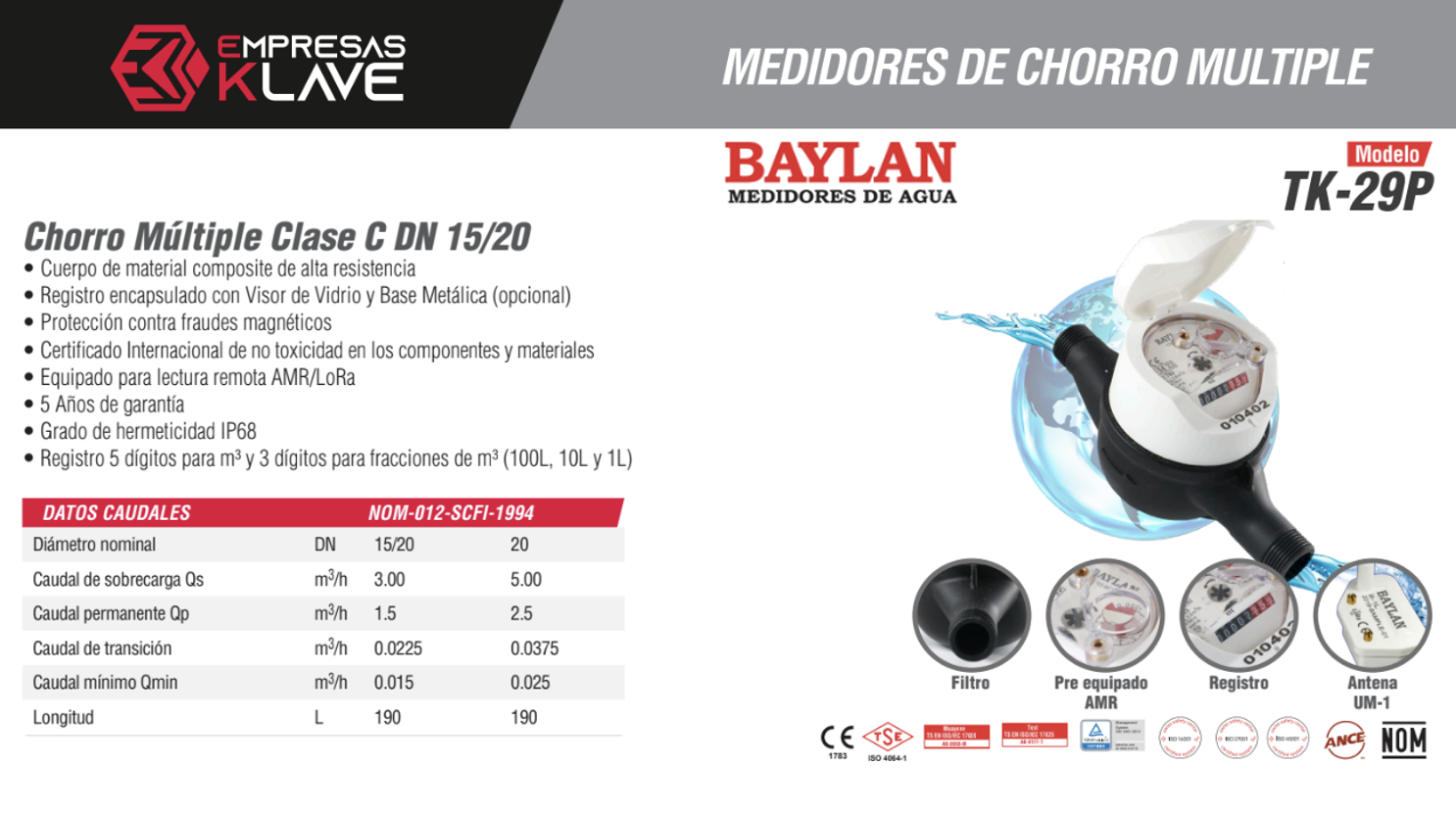 Ficha Técnica TK-29P