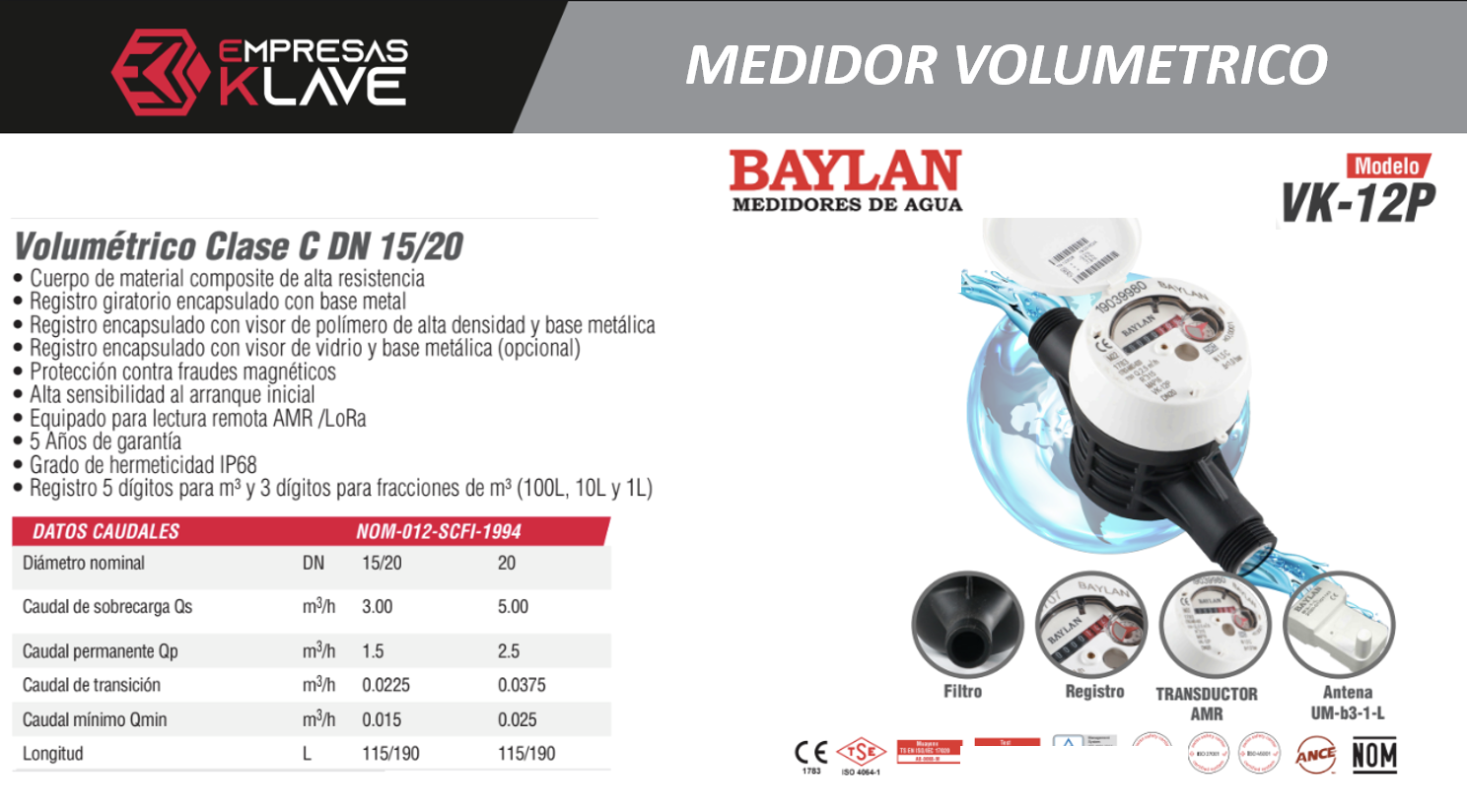 Ficha Técnica VK-12P